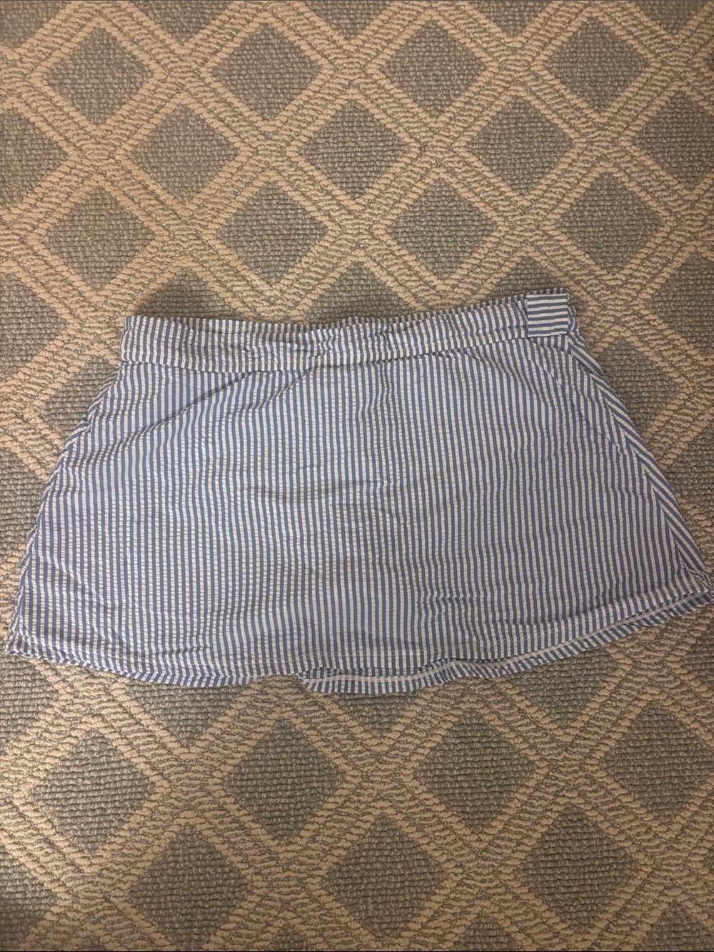 J Crew Blue and White Striped Women’s Swim Skirt